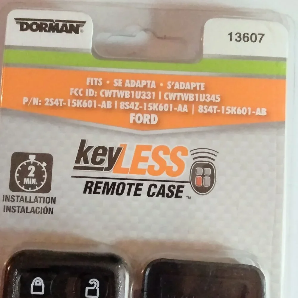 Dorman 13607 Keyless Remote Case Ford Model Replacement Key Fob Cover
